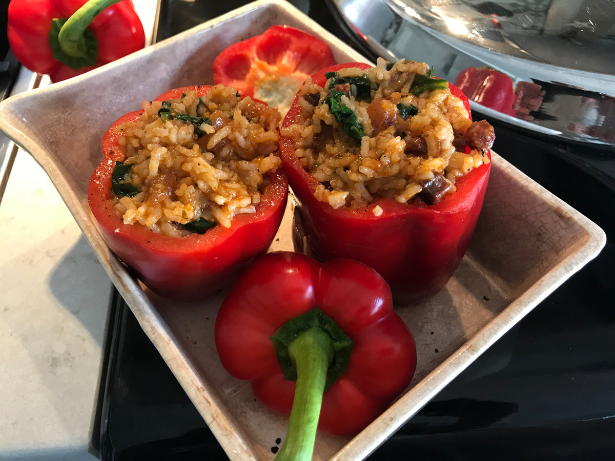 ROASTED CHORIZO STUFFED RED PEPPER - SERVES 2 – Fino Olive Oil Ltd
