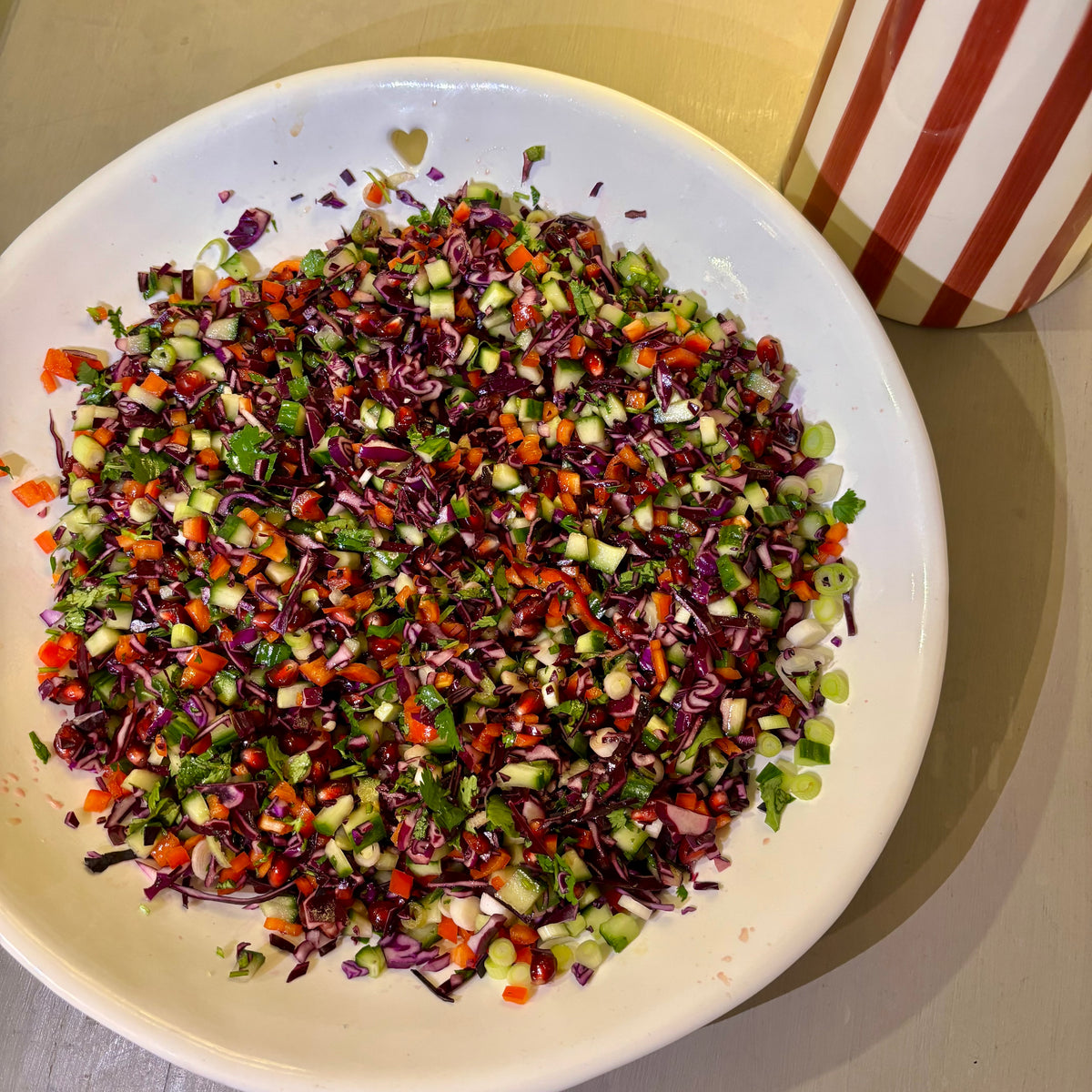 COLOURFUL SWEET TANGY CRUNCHY SALAD – Fino Olive Oil Ltd