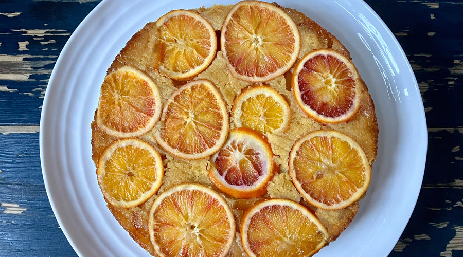 BLOOD ORANGE UPSIDE DOWN CAKE