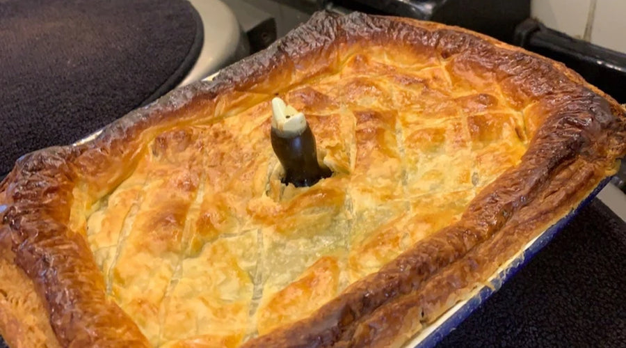 LAMB, JUNIPER AND WILD MUSHROOM POT PIE – serves 6