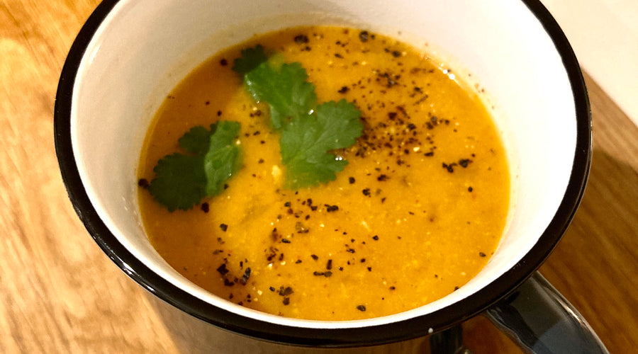 THAI SPICED PUMPKIN AND APPLE SOUP - serves 4