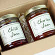 Load image into Gallery viewer, SAVOURY JAM GIFT BOX - ONE SPICY CHILLI JAM AND ONE CHORIZO JAM