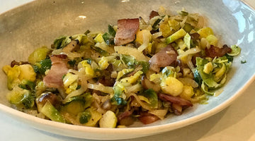 SPROUTS WITH CHESTNUTS AND BACON