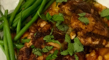 SPICED CHICKEN WITH ANDALUCIAN VEGETABLE STEW - SERVES 4