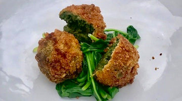 SPINACH AND GOATS CHEESE CROQUETAS - SERVES 4