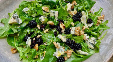 WILD BLACKBERRY, BLUE CHEESE, ROCKET & BASIL SALAD