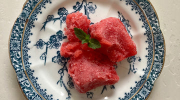 STRAWBERRY AND WHITE BALSAMIC SORBET